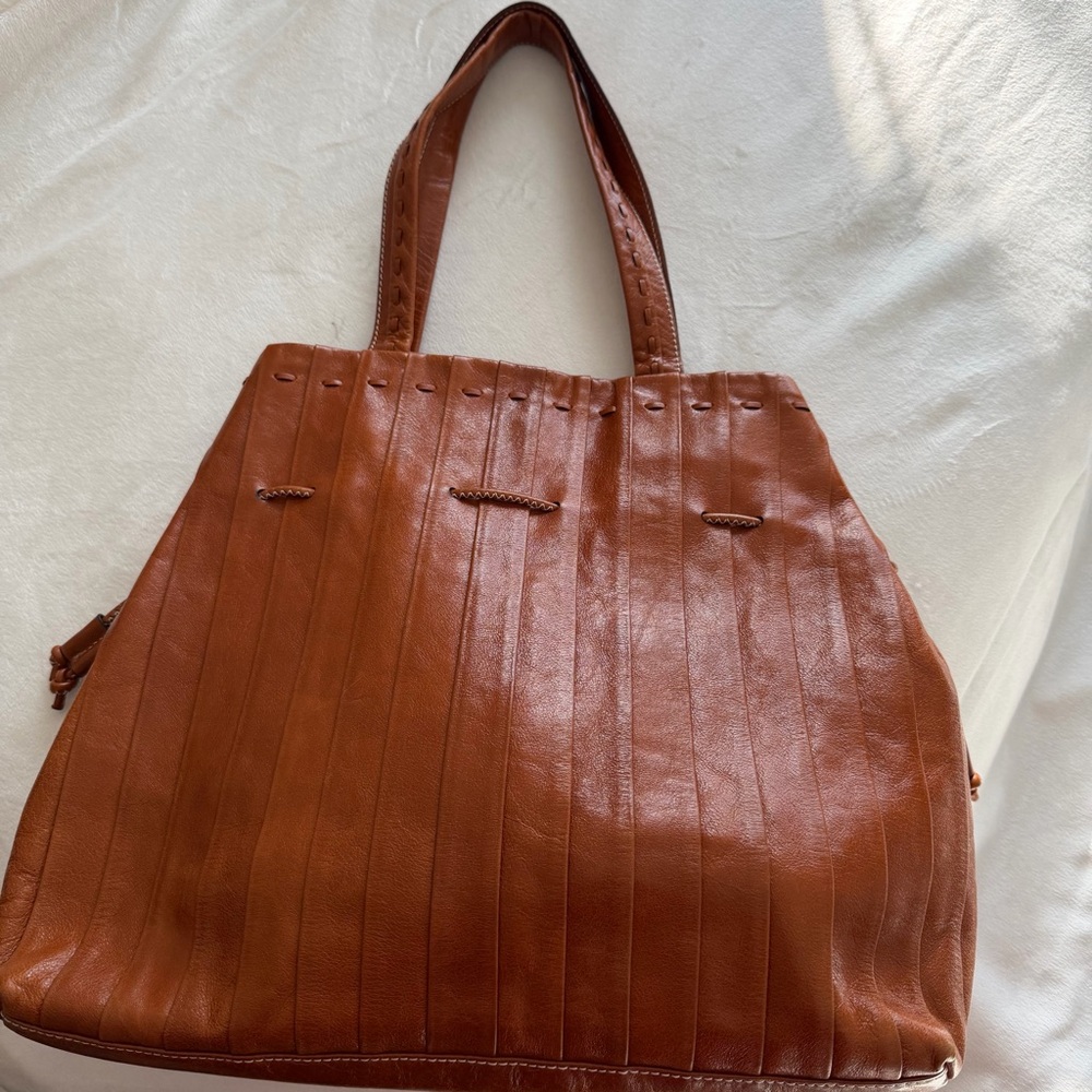 Brown Leather purse made in Italy.